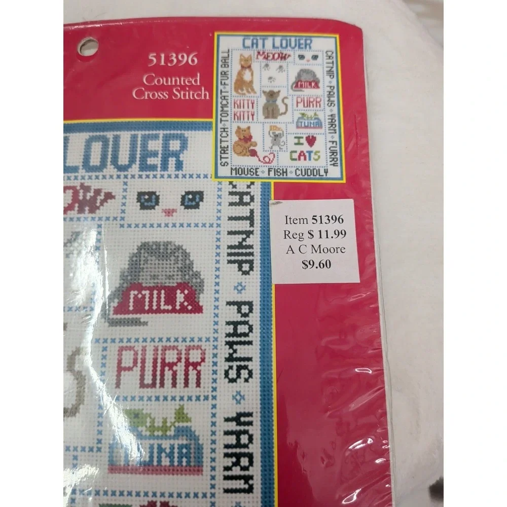 Candamar Designs Cat Lover Counted Cross Stitch Kit Picture